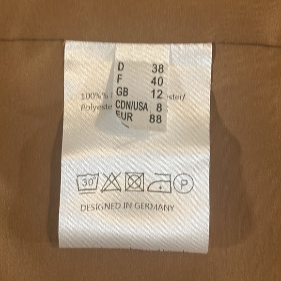 Tuzzi Brown Faux Leather and Suede Long Top Size 8 - Picture 15 of 16